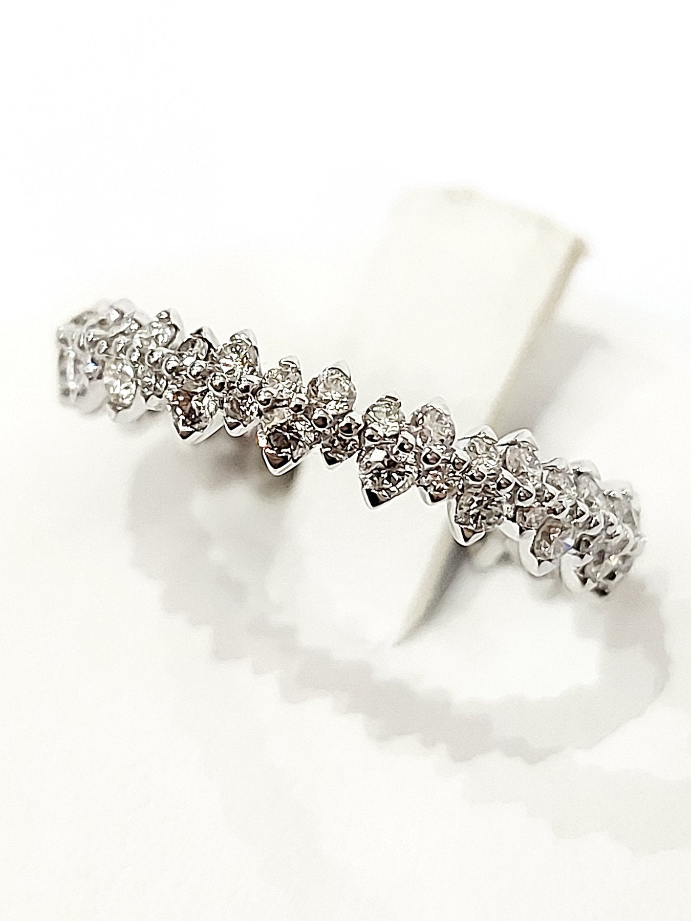Anello eternity Astralia "Eclissi" in Oro Bianco con Diamanti 0,94 ct 18 kt (750)