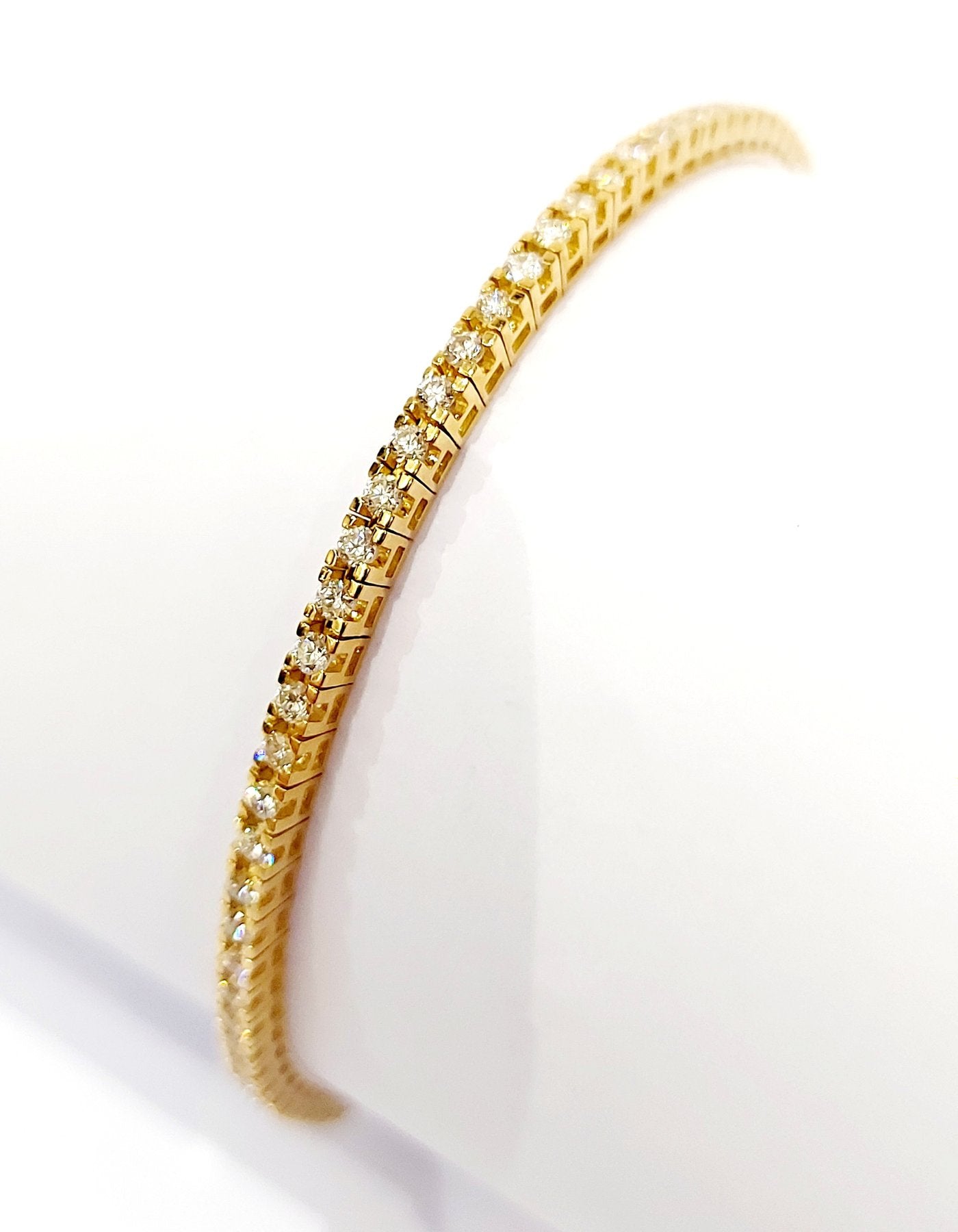 Bracciale Tennis in Oro Giallo con Diamanti 2,44 ct