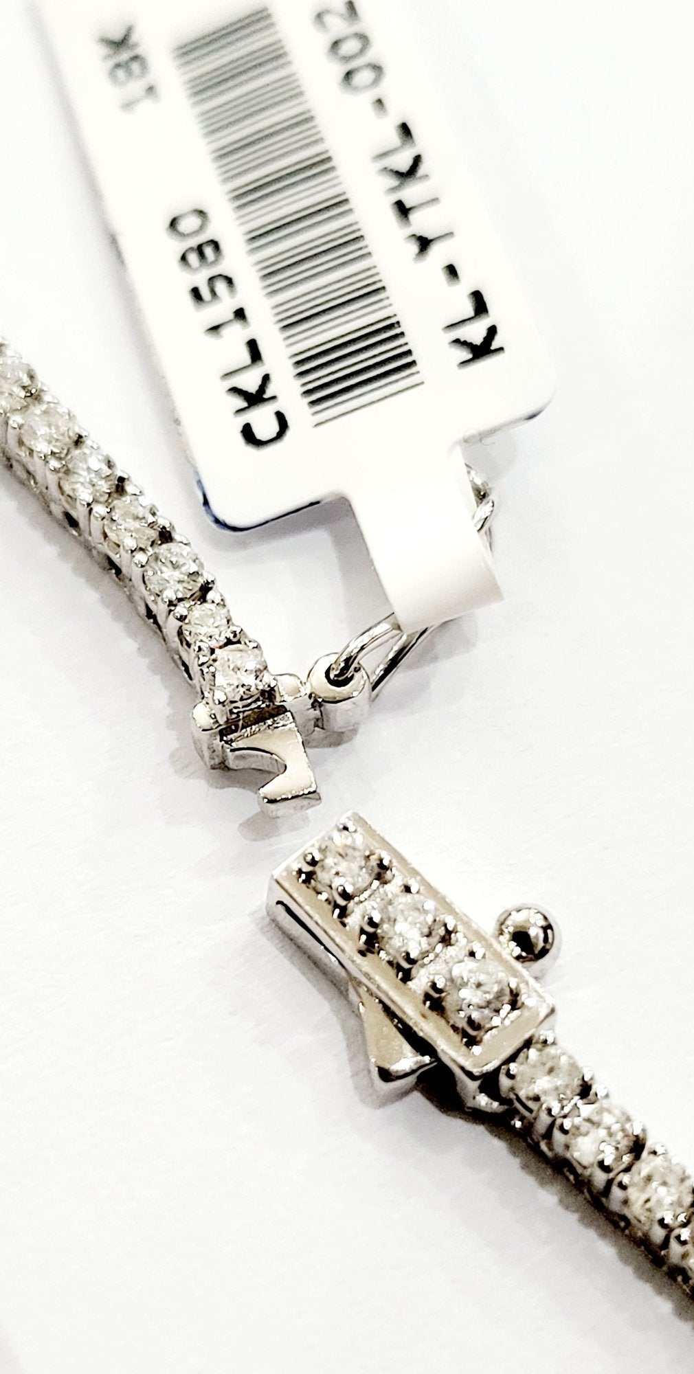 Collana tennis Diamanti 4,34 ct Astralia in Oro Bianco 18 kt -750