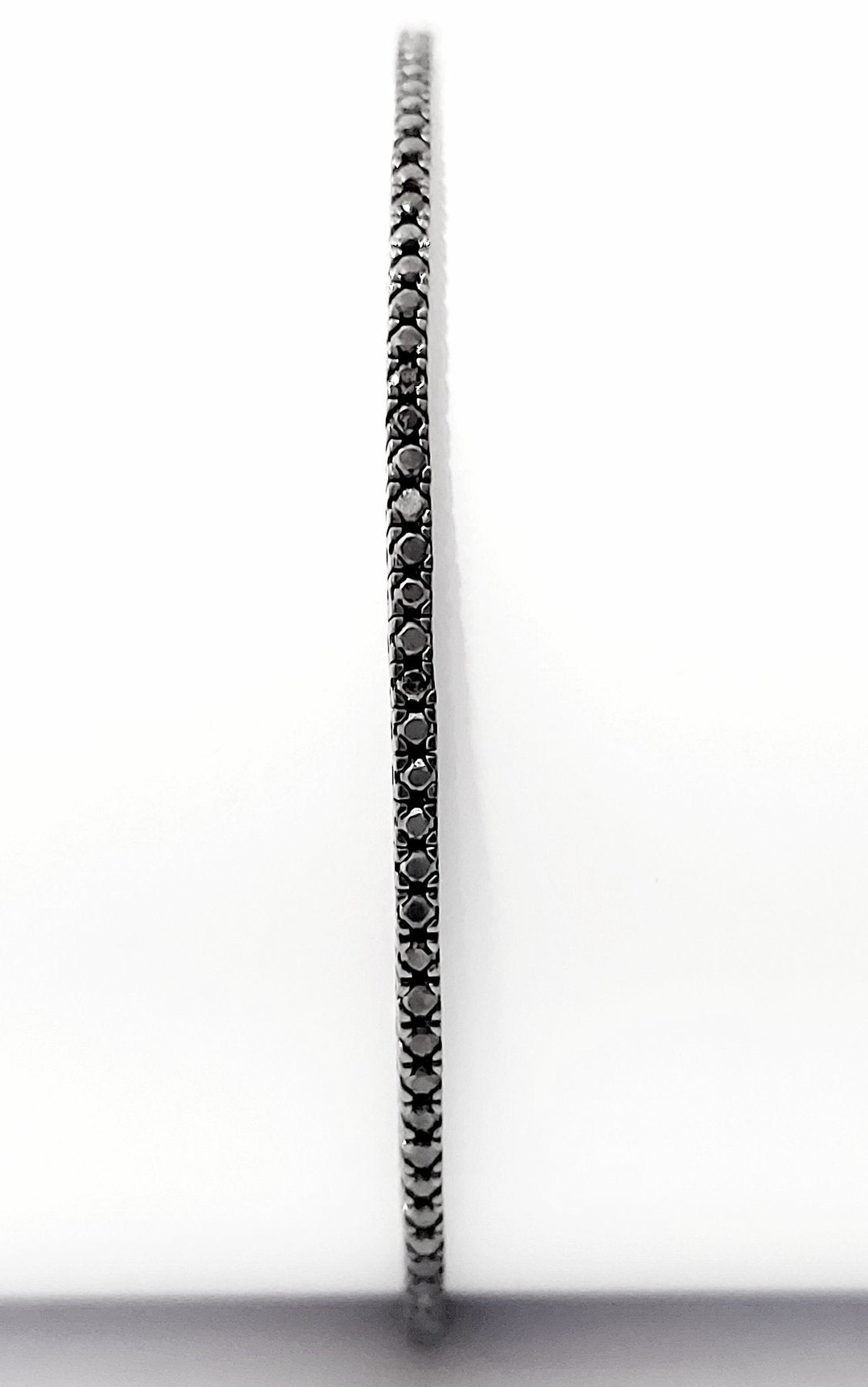 Bracciale Tennis in Oro Brunito con e Diamanti Black 2,18 ct 18 kt (750)