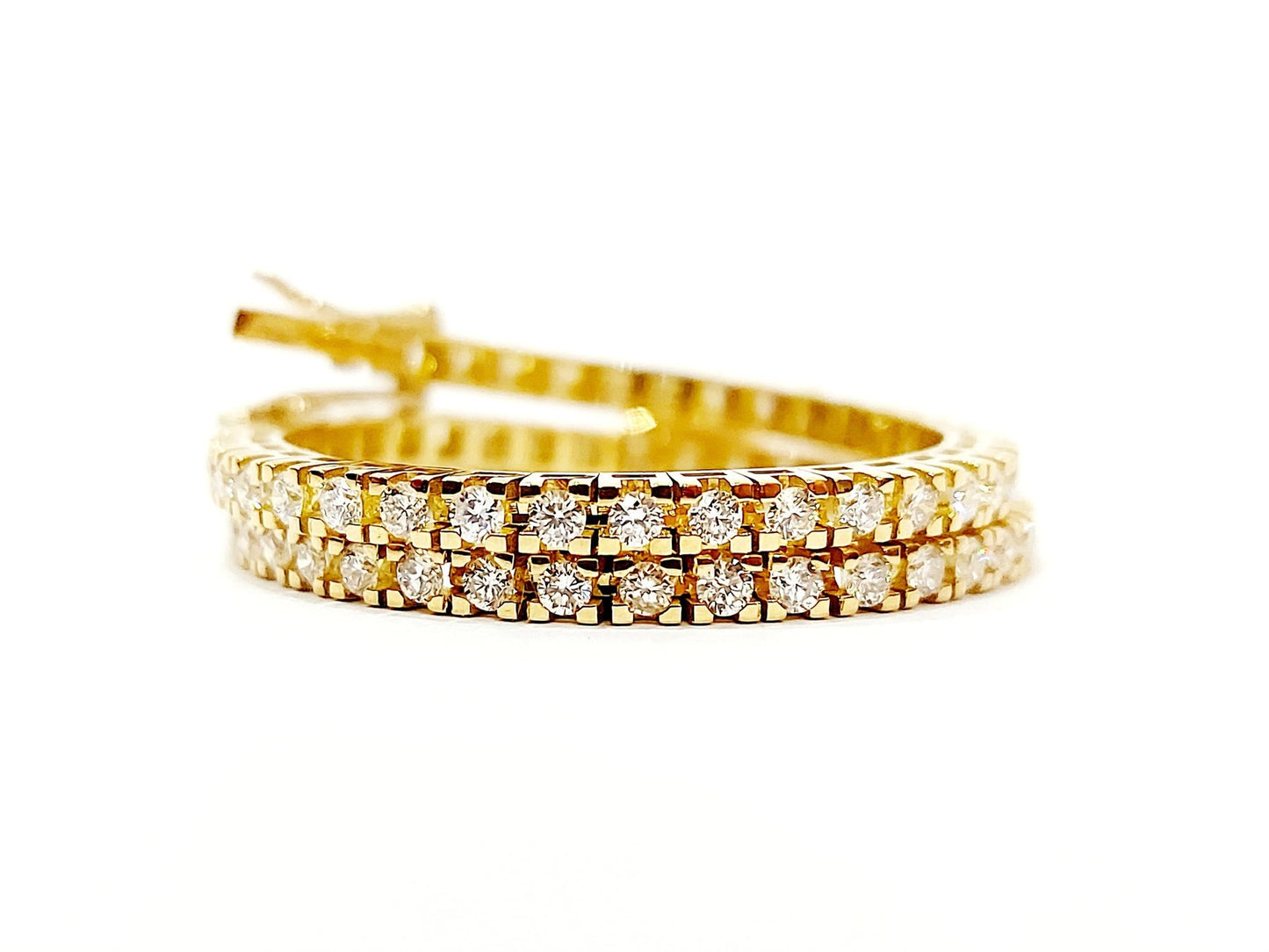 Bracciale Tennis in Oro Giallo con Diamanti 2,44 ct