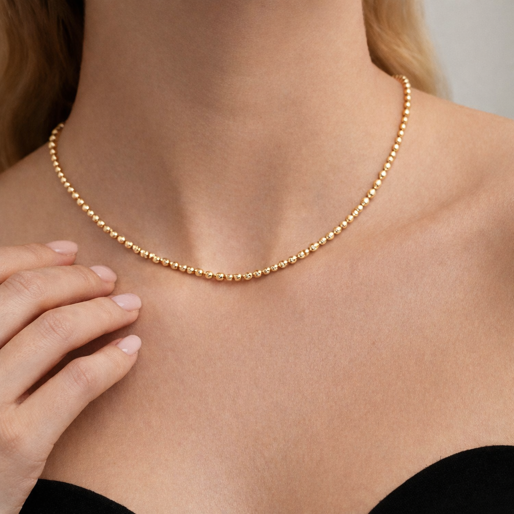 Collana milleluci in oro giallo 18kt (750) - 8.43gr - Oreficeria