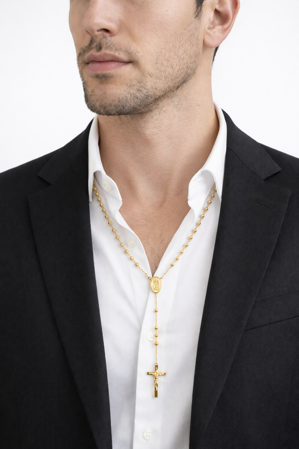 Collana Rosario in oro giallo 18kt (750) - 49,61 gr - Oreficeria