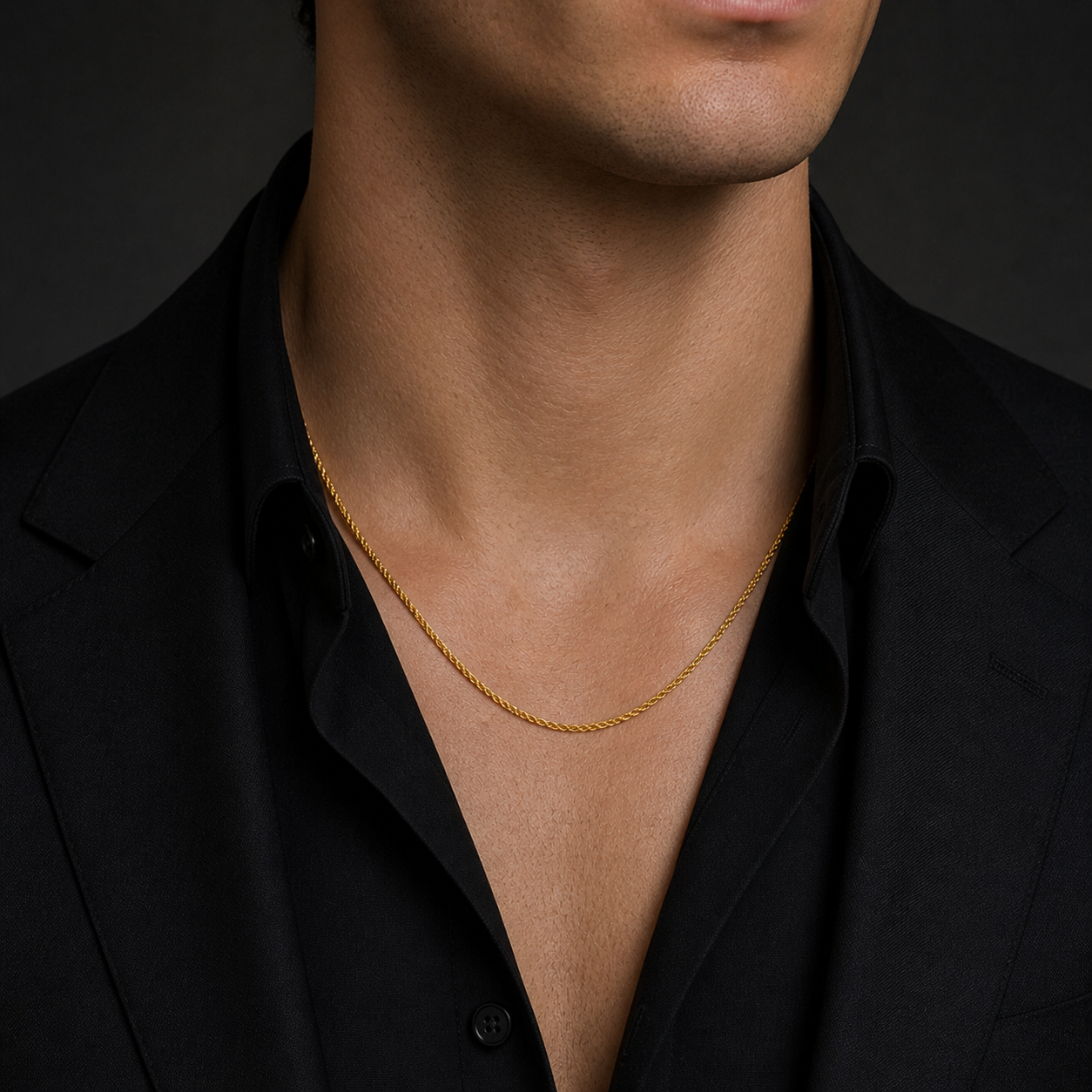 Collana funetta in oro giallo 18kt (750) - 3.45gr - Oreficeria