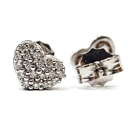 Orecchini a cuore Astralia in Oro Bianco con Diamanti 0,61 ct 18 kt (750)