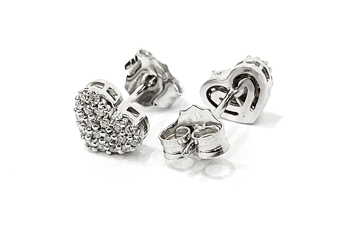 Orecchini a cuore Astralia in Oro Bianco con Diamanti 0,61 ct 18 kt (750)