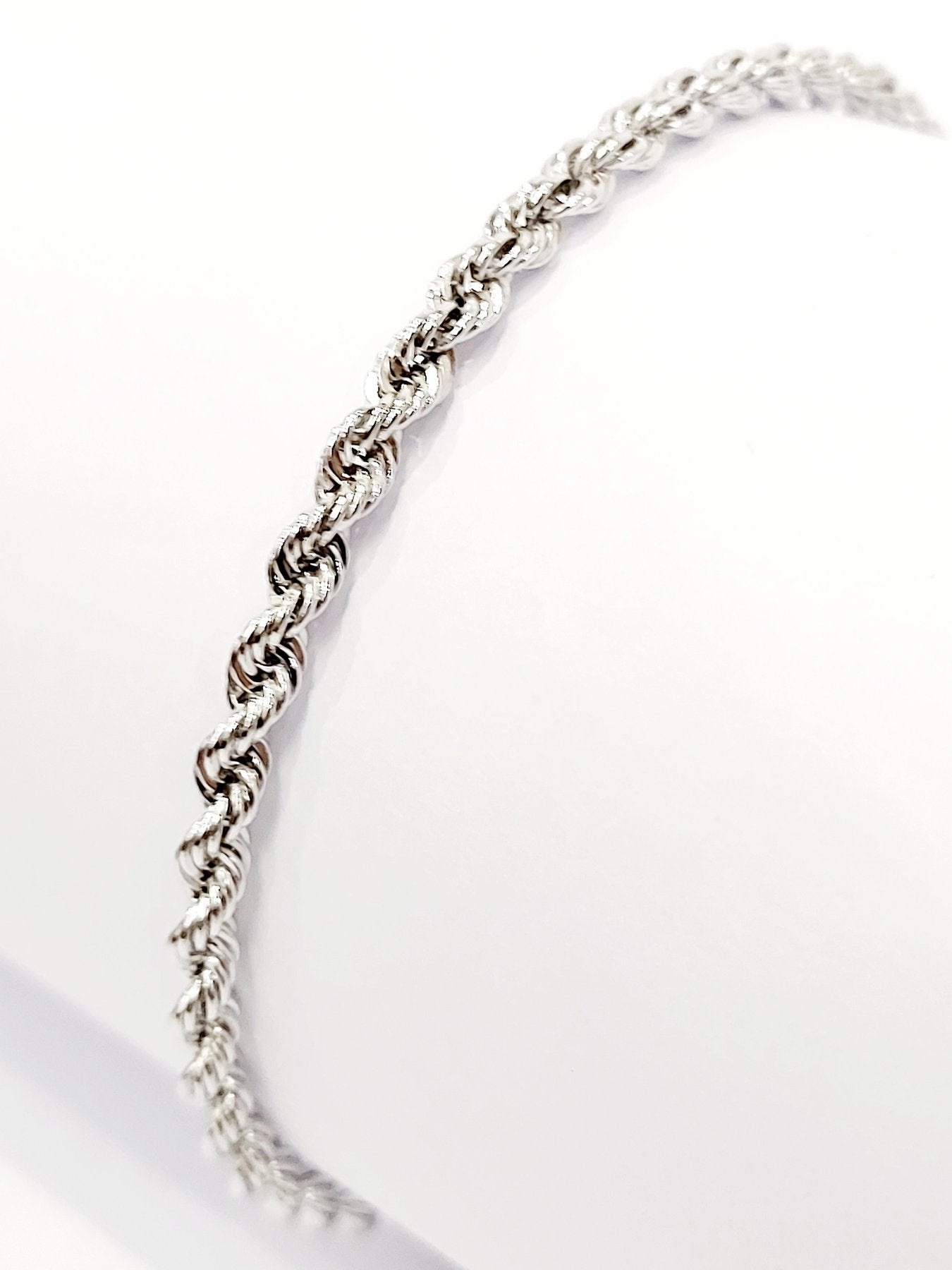 Bracciale funetta in Oro Bianco 18 kt (750) - Oreficeria