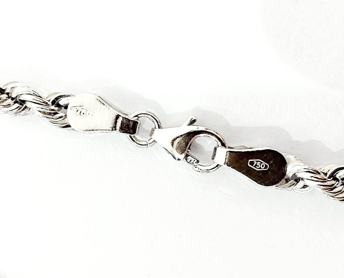 Bracciale funetta in Oro Bianco 18 kt (750) - Oreficeria