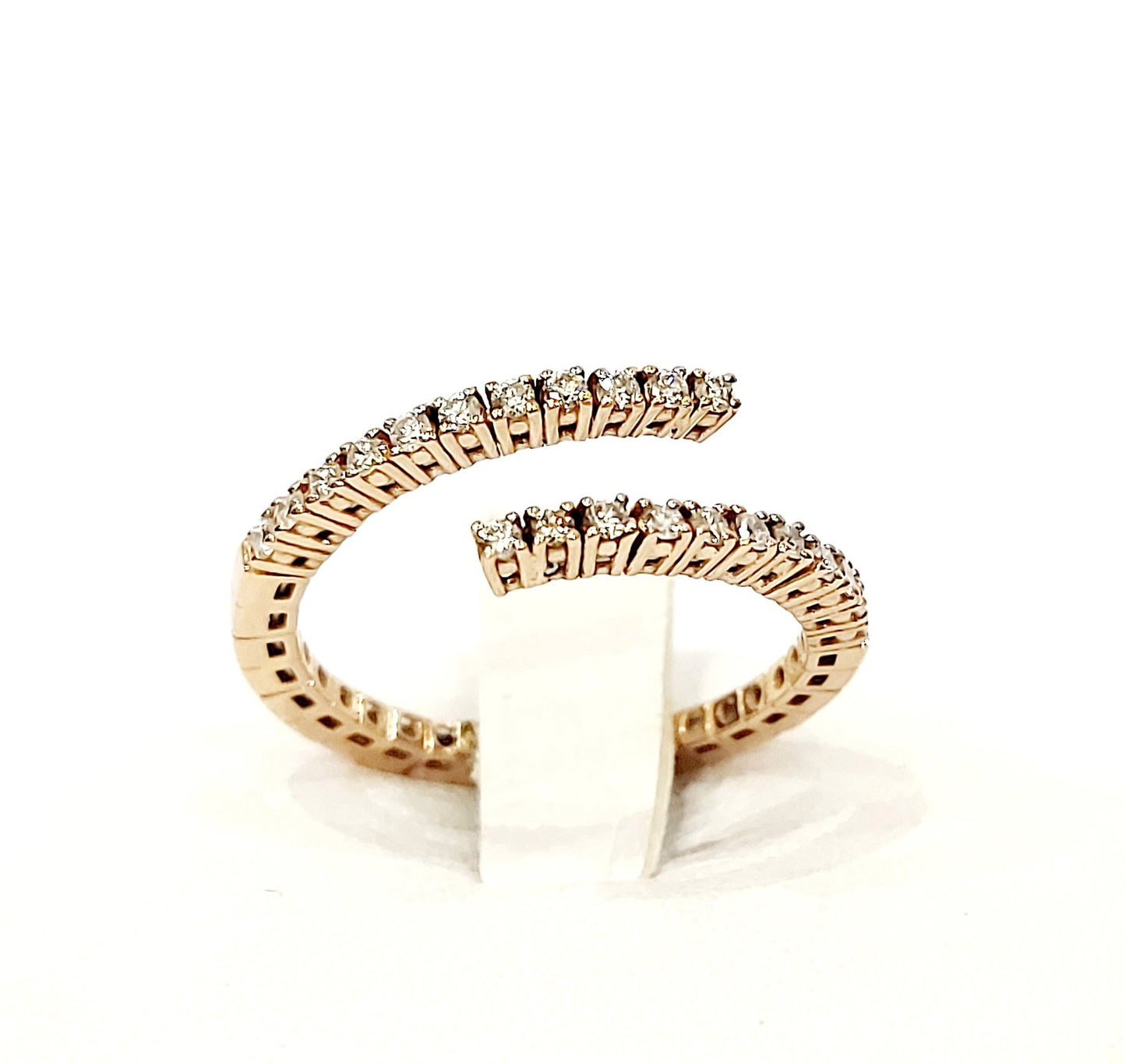Anello contrarié Astralia con diamanti 0,33 ct in Oro Rosa 18 kt (750)