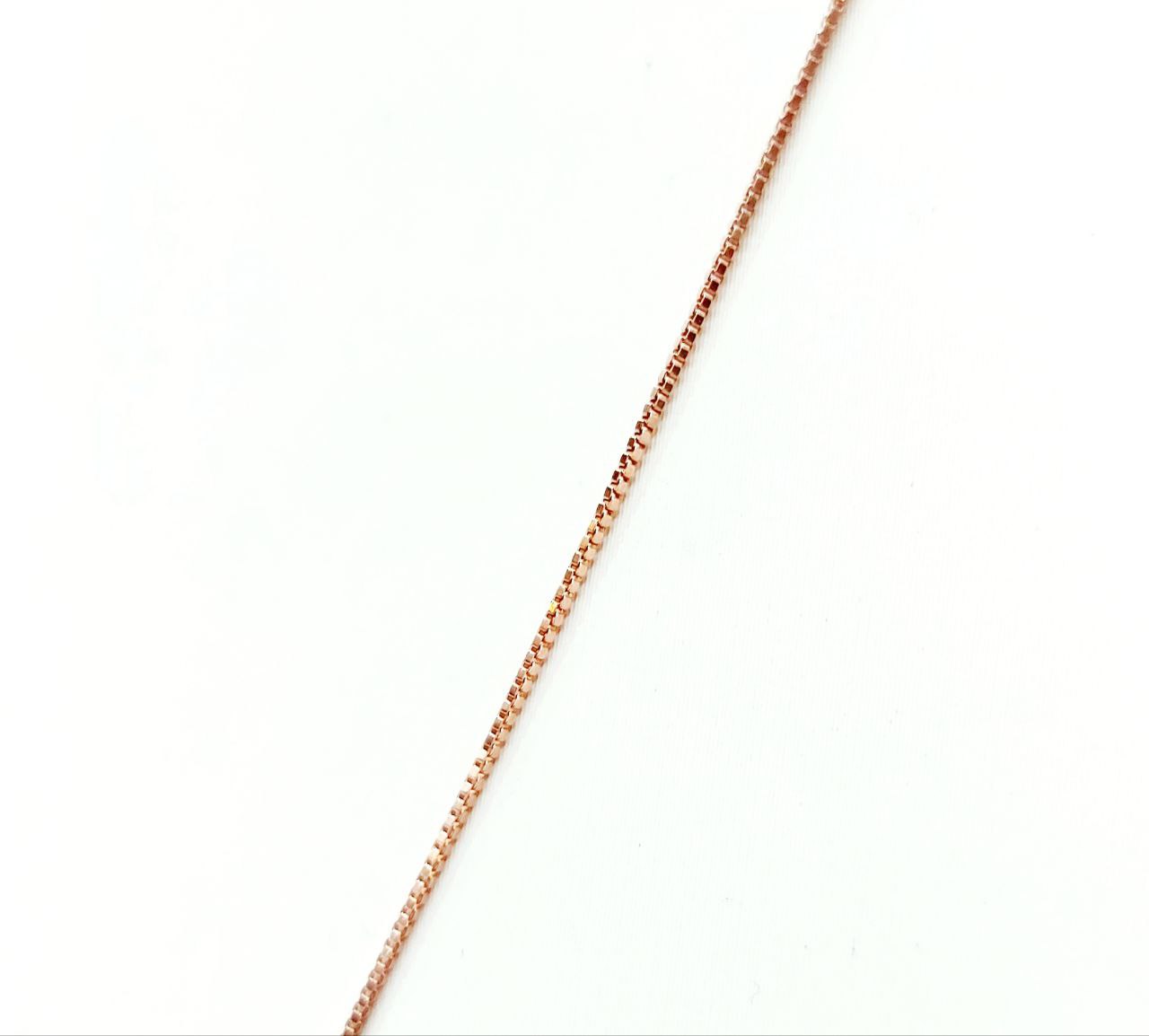 Collana e pendente cuore con Rubini 0,45 ct in Oro Rosa 18 Kt (750)