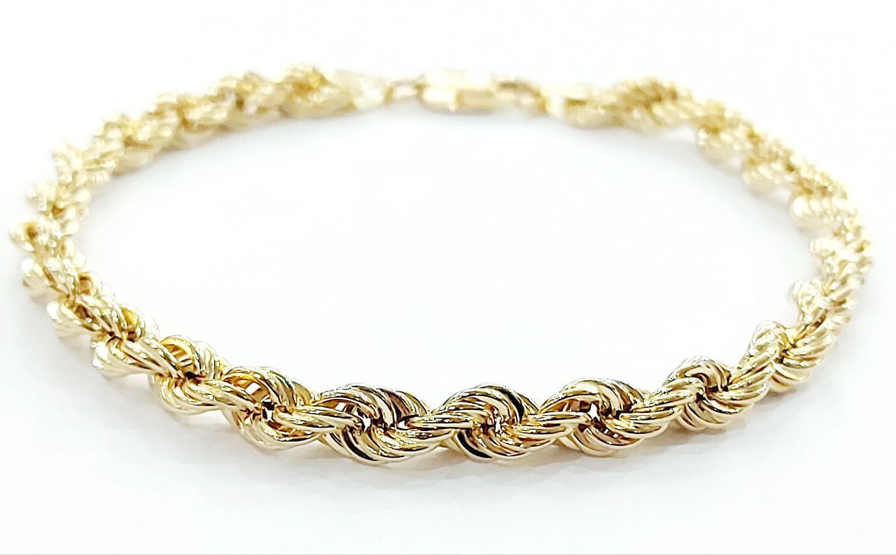 Bracciale funetta in Oro Giallo 18 kt (750) - Oreficeria