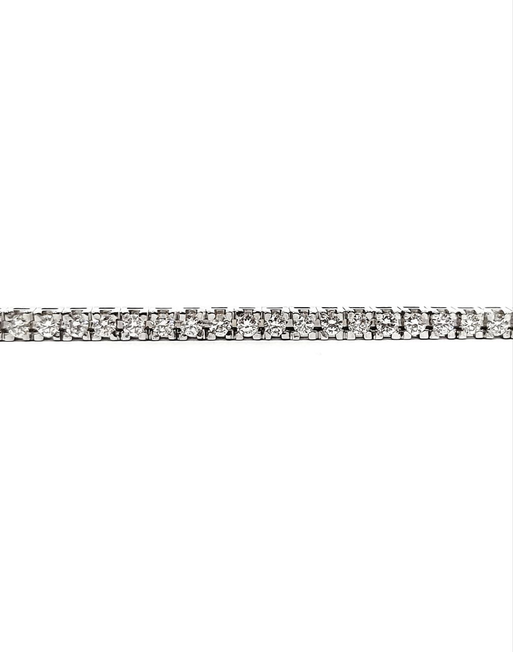 Bracciale Tennis Astralia in Oro Bianco con Diamanti 2,56 ct 18 kt (750)