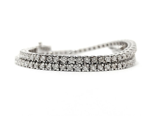 Bracciale Tennis Astralia in Oro Bianco con Diamanti 2,56 ct 18 kt (750)