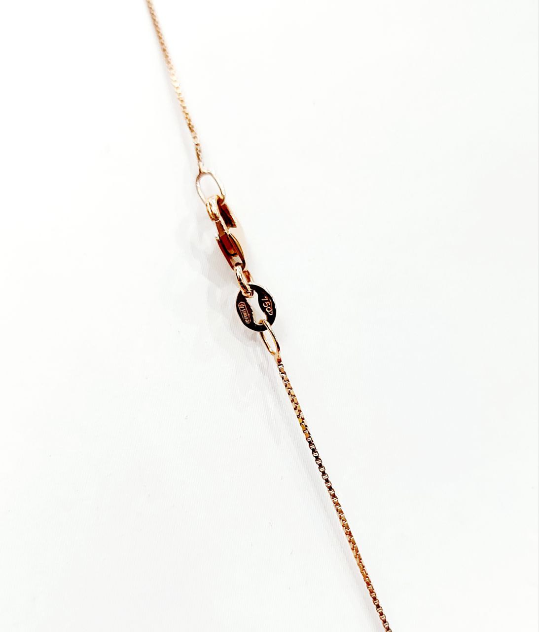 Collana pendente Croce Oro Rosa Diamanti 0,43 ct 18kt-750