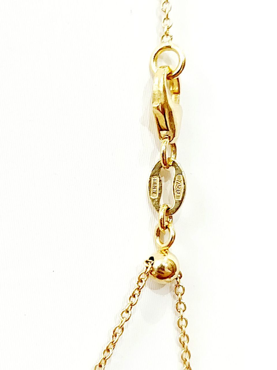 Collana pendente Donna Oro Giallo 18kt-750 Diamanti 0,18 ct