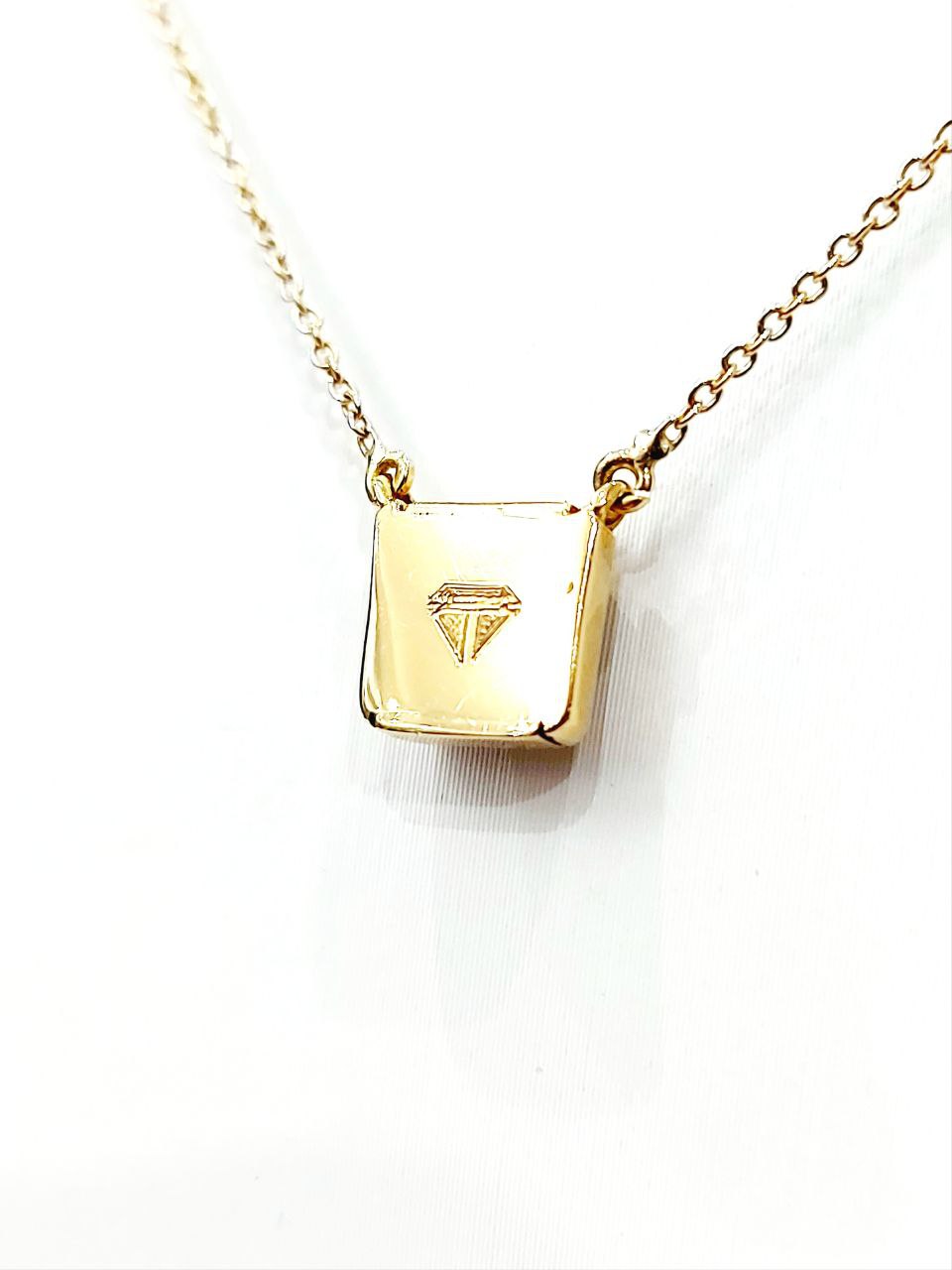 Collana pendente Donna Oro Giallo 18kt-750 Diamanti 0,18 ct