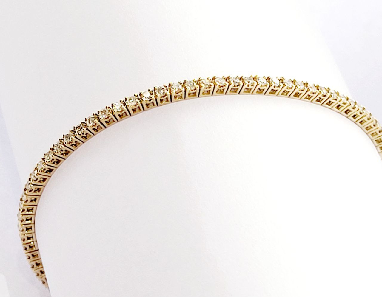 Bracciale Tennis Astralia in Oro Bianco Diamanti ct 2,59 con certificazione Gemmologica AIG Milan 18 kt (750)