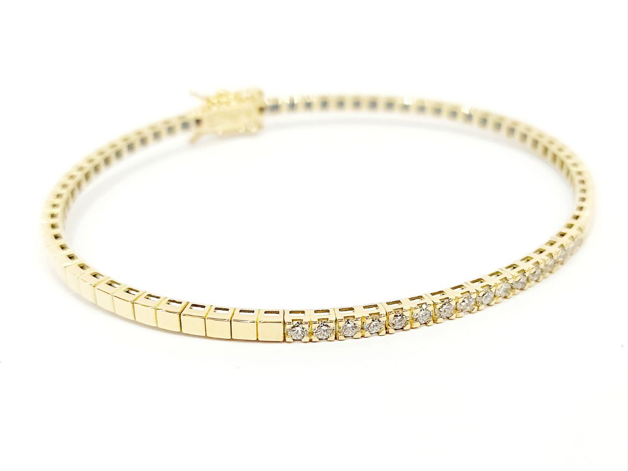 Bracciale rigido Astralia con Diamanti 0,80 ct in Oro Giallo 18 kt (750)