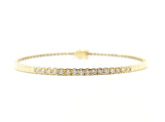 Bracciale rigido Astralia con Diamanti 0,80 ct in Oro Giallo 18 kt (750)