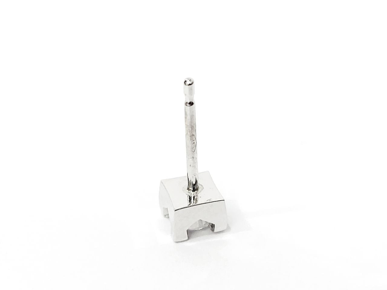 Orecchini punto luce tornito con Diamanti 0,50 ct in Oro Bianco 18 kt (750)