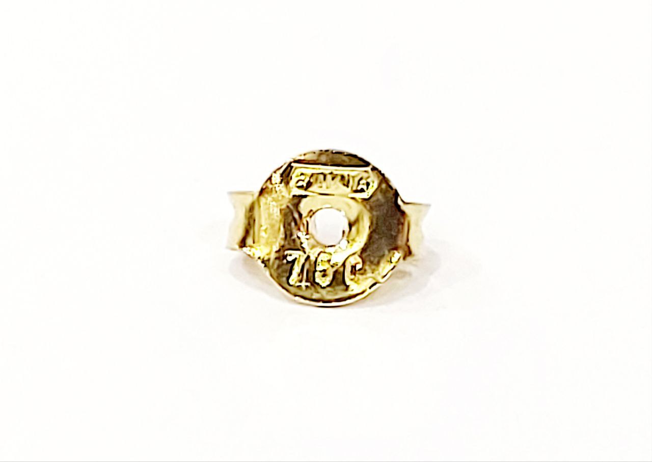 Orecchini punto luce a filo con Diamanti 0,60 ct in Oro Giallo 18 kt (750)