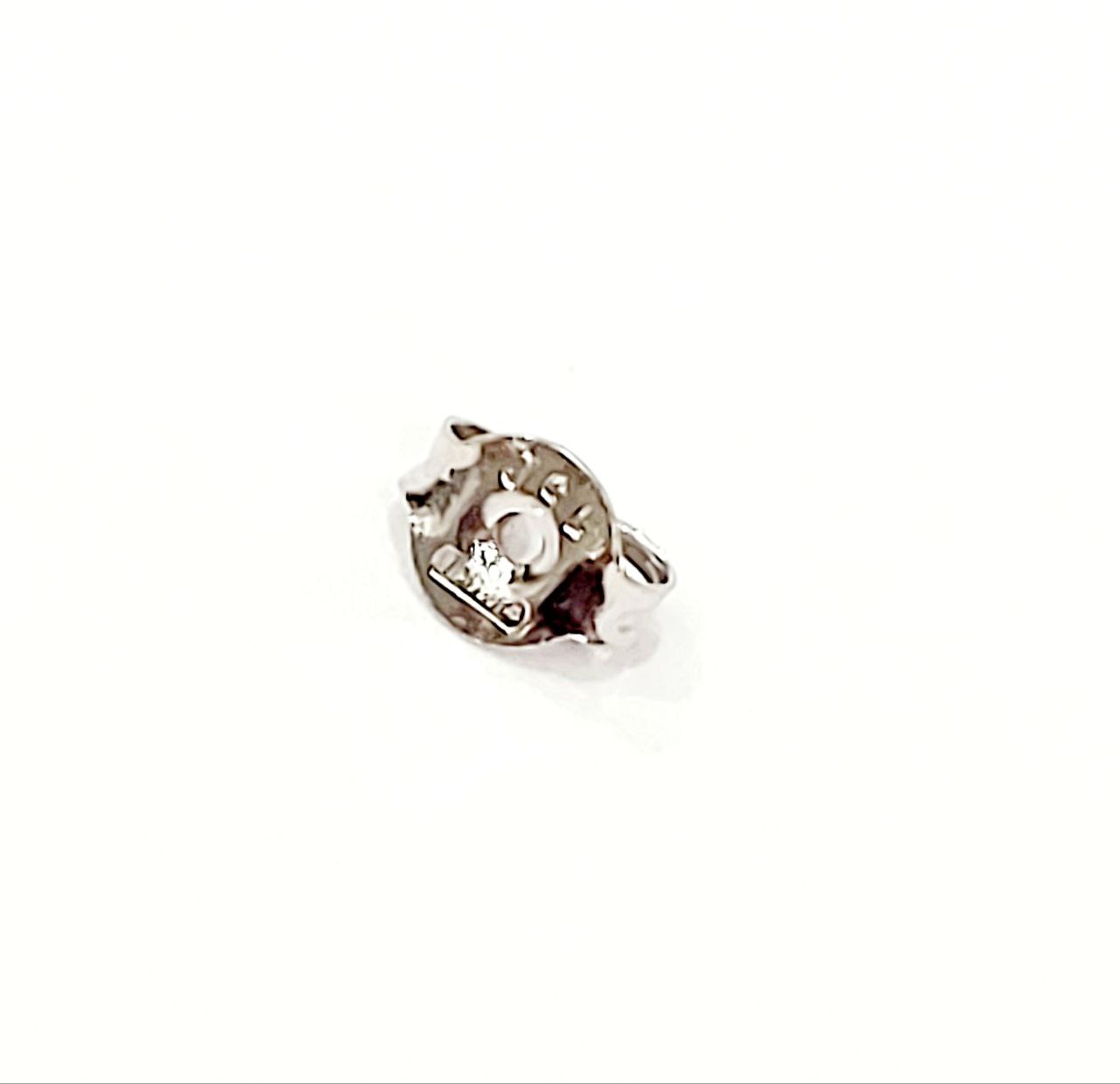 Orecchini punto luce a filo con Diamanti 0,40 ct in Oro Bianco 18 kt (750)