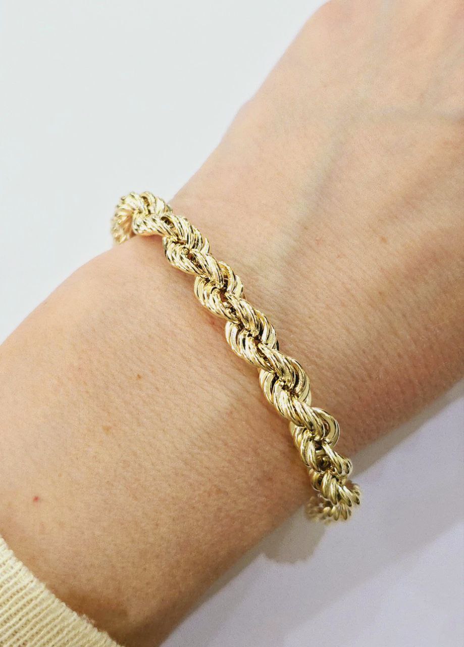 Bracciale funetta in oro 18kt  - oreficeria