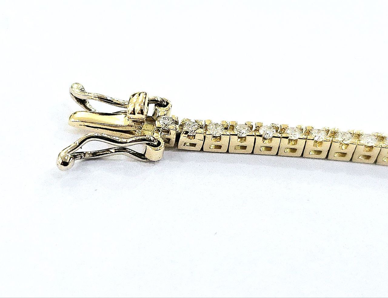 Bracciale tennis con Diamanti 1,10 ct in Oro Giallo 18 kt (750)