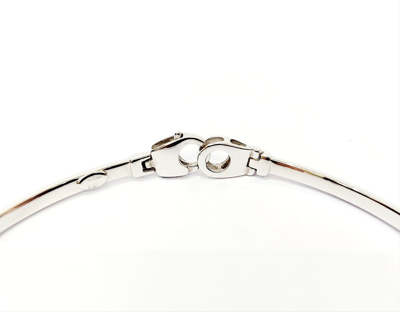 Bracciale Oro bianco 18 kt (750) piastre lavorate - Oreficeria