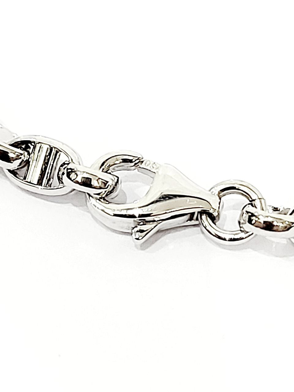 Bracciale in oro bianco 18 kt (750) catena Traversino - Oreficeria