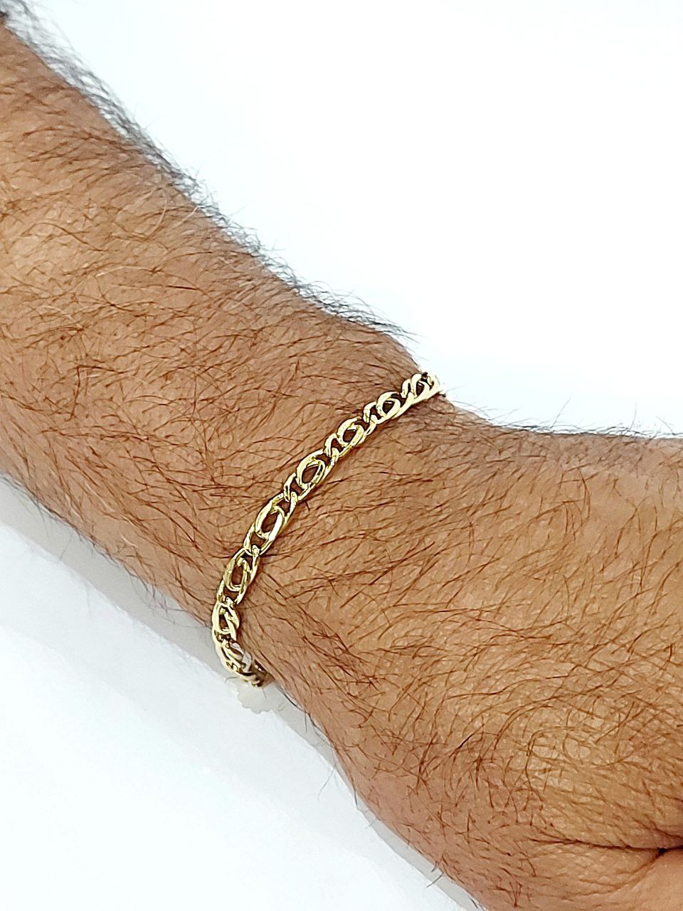 Bracciale catena piatta in oro 18 kt - Oreficeria