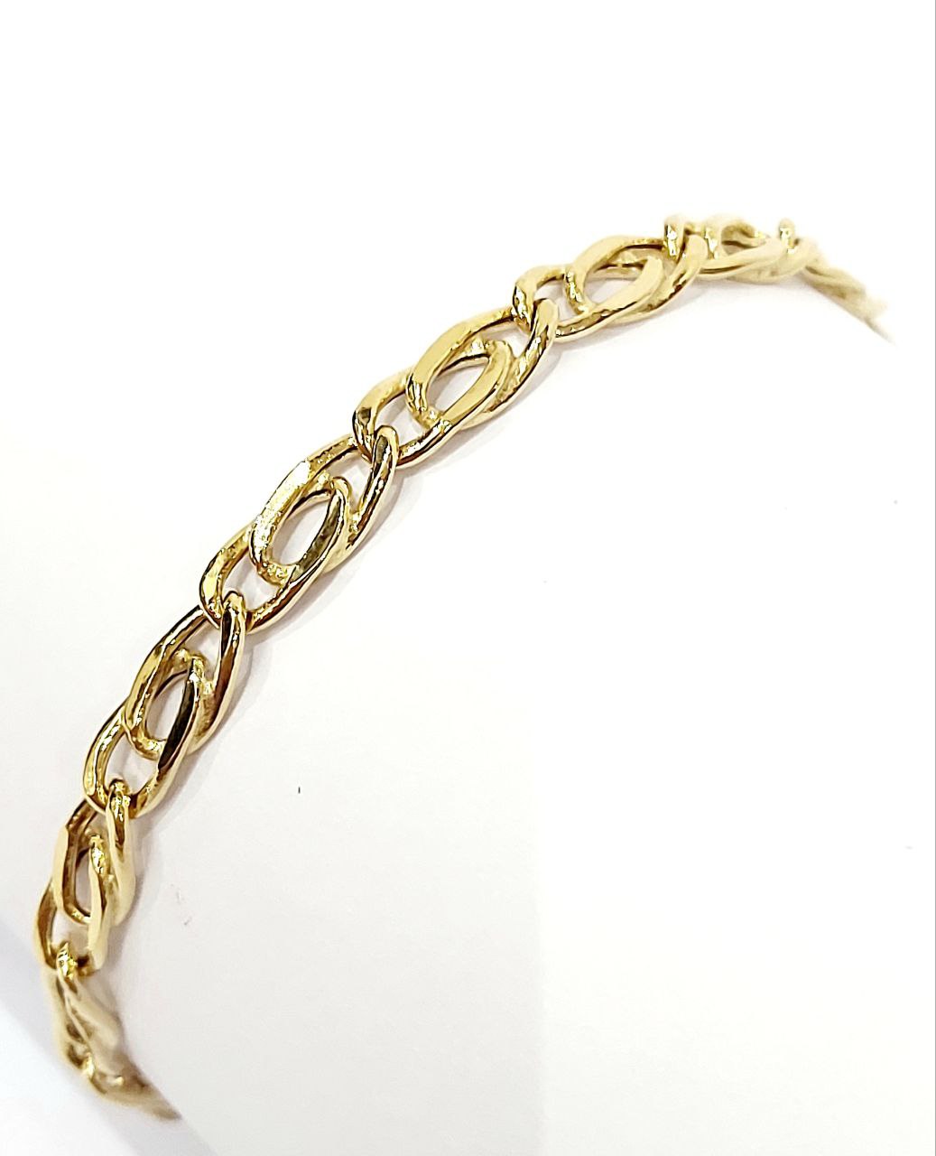 Bracciale Oro Giallo 18 kt (750) catena piatta unisex - Oreficeria