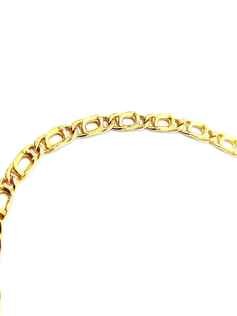 Bracciale Oro Giallo 18 kt (750) catena piatta unisex - Oreficeria