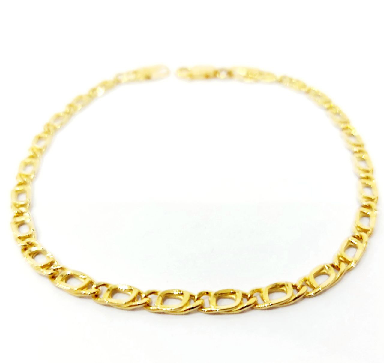 Bracciale Oro Giallo 18 kt (750) catena piatta unisex - Oreficeria
