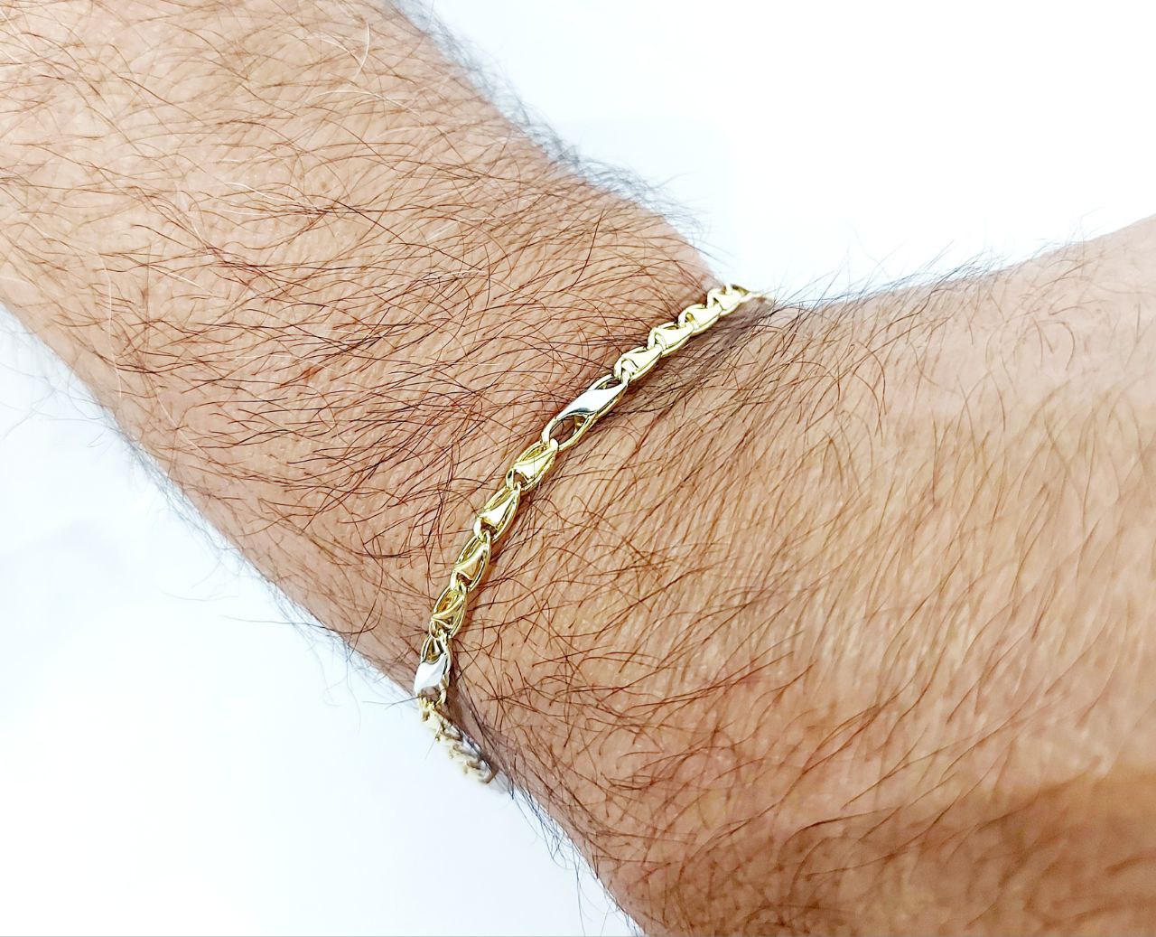 Bracciale maglia piatta oro 18 kt - Oreficeria