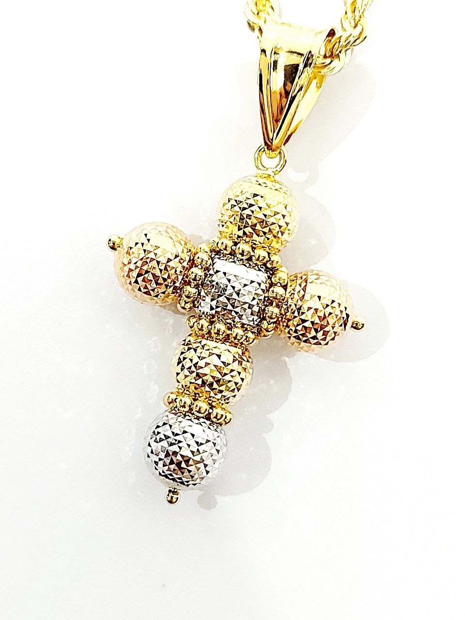 Collana con croce milleluci in Oro 18kt - Oreficeria