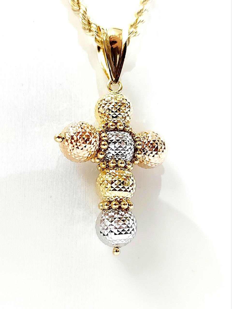 Collana con croce milleluci in Oro 18kt - Oreficeria