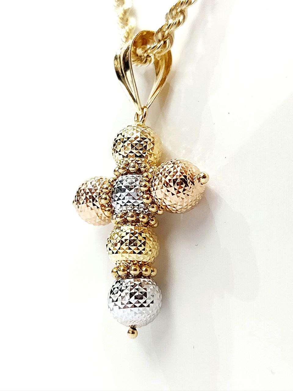 Collana con croce milleluci in Oro 18kt - Oreficeria