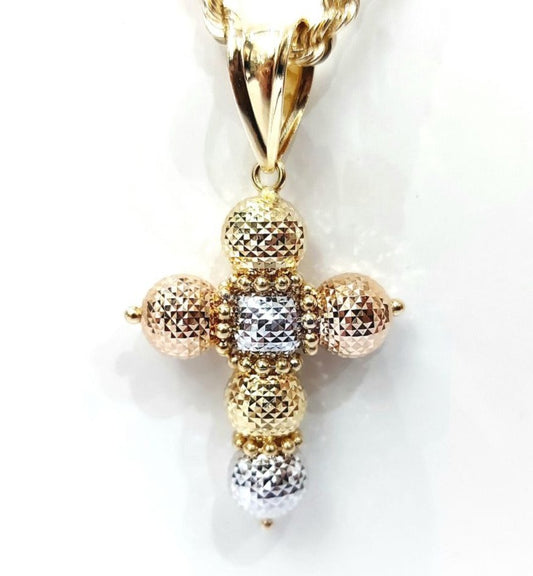 Collana con croce milleluci in Oro 18kt - Oreficeria