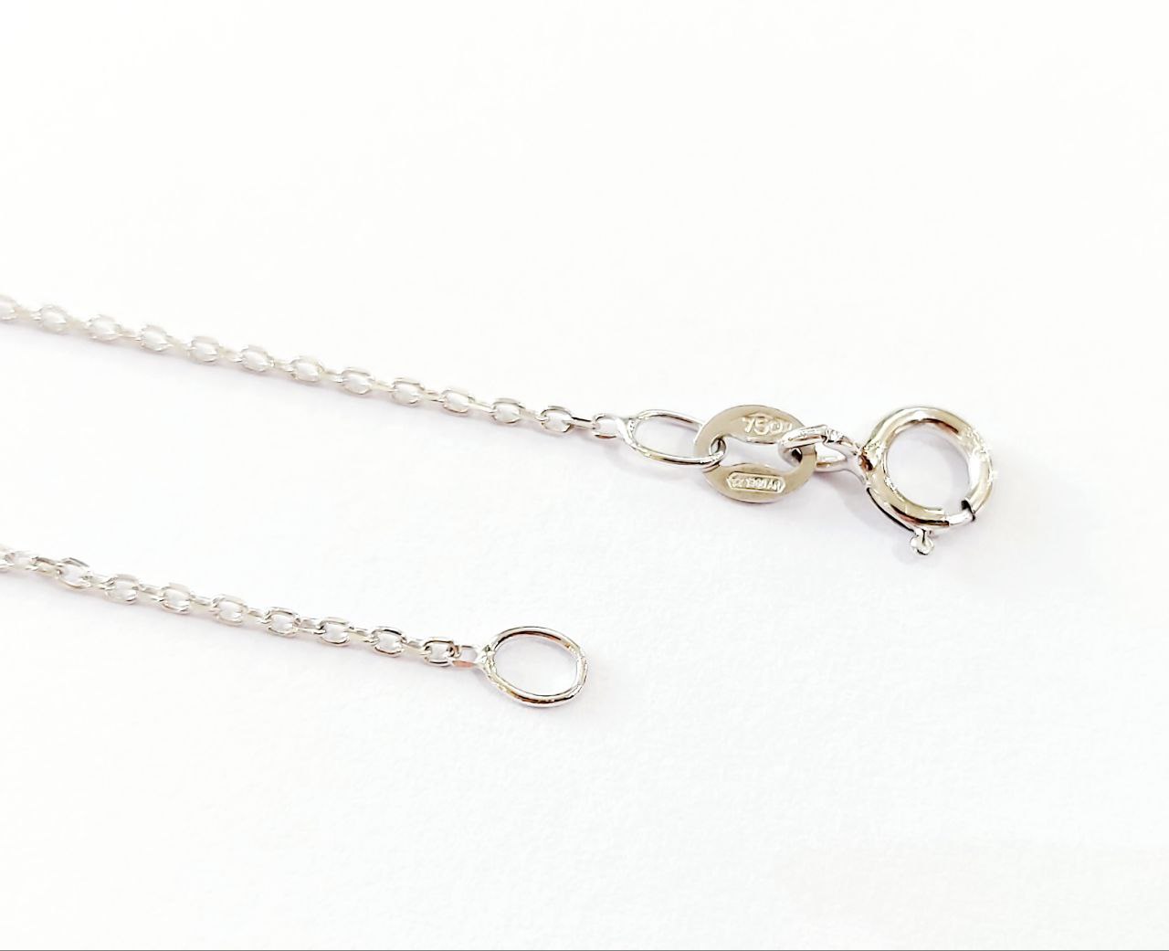 Collana collier Sorriso pendente Oro 18kt 750 con Zaffiro ct 0,66  e Diamanti ct 0,52