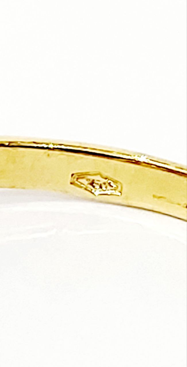 Anello da Donna fantasia con Rubino 0,72 ct e Diamanti 0,36 ct in Oro Giallo 18 kt - 750