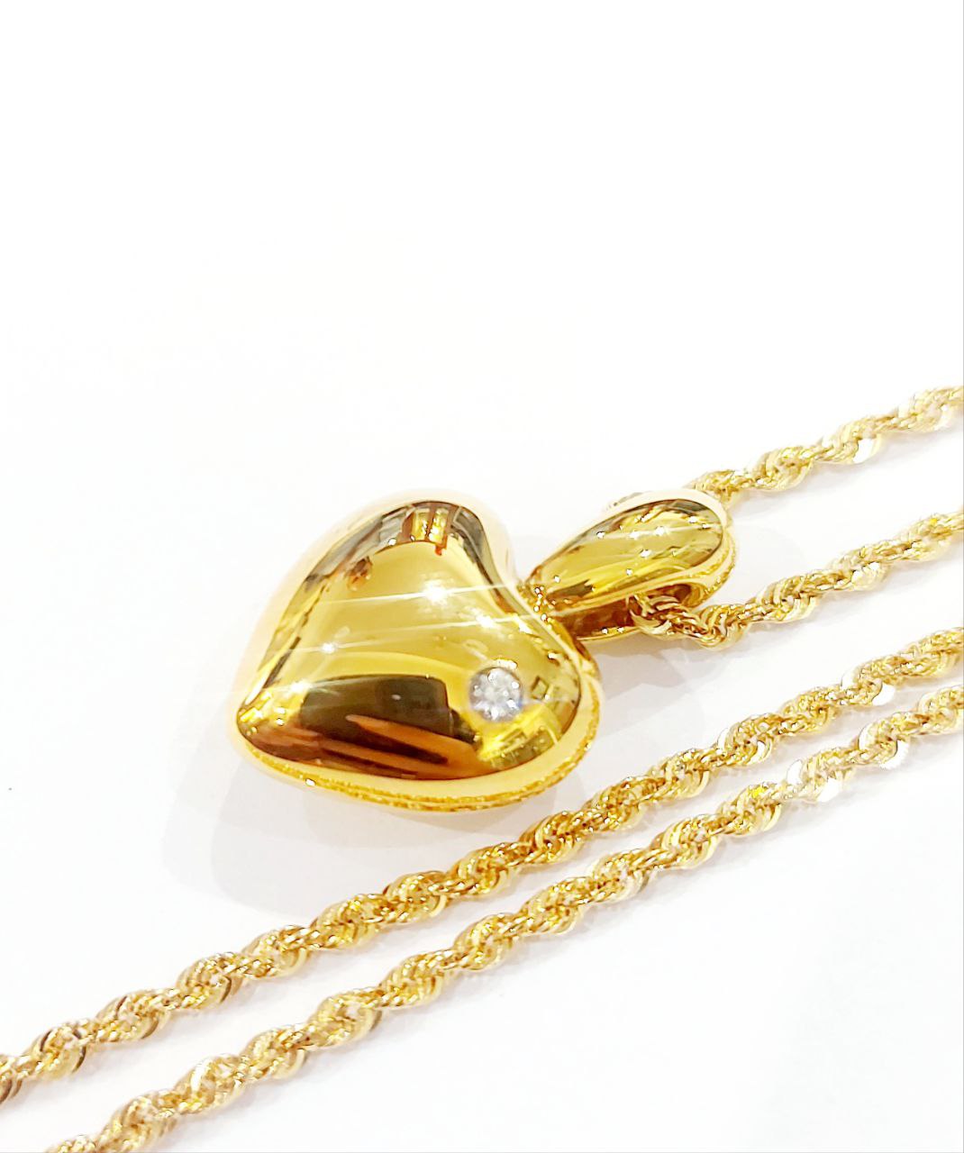 Flor tailandesa, corazón 22k 23k 24k tailandés Baht oro amarillo gp collar colgante joyería mujeres, Latón Flor tailandesa, corazón 22k 23k 24k tailandés Baht oro amarillo gp collar colgante joyería mujeres, Latón