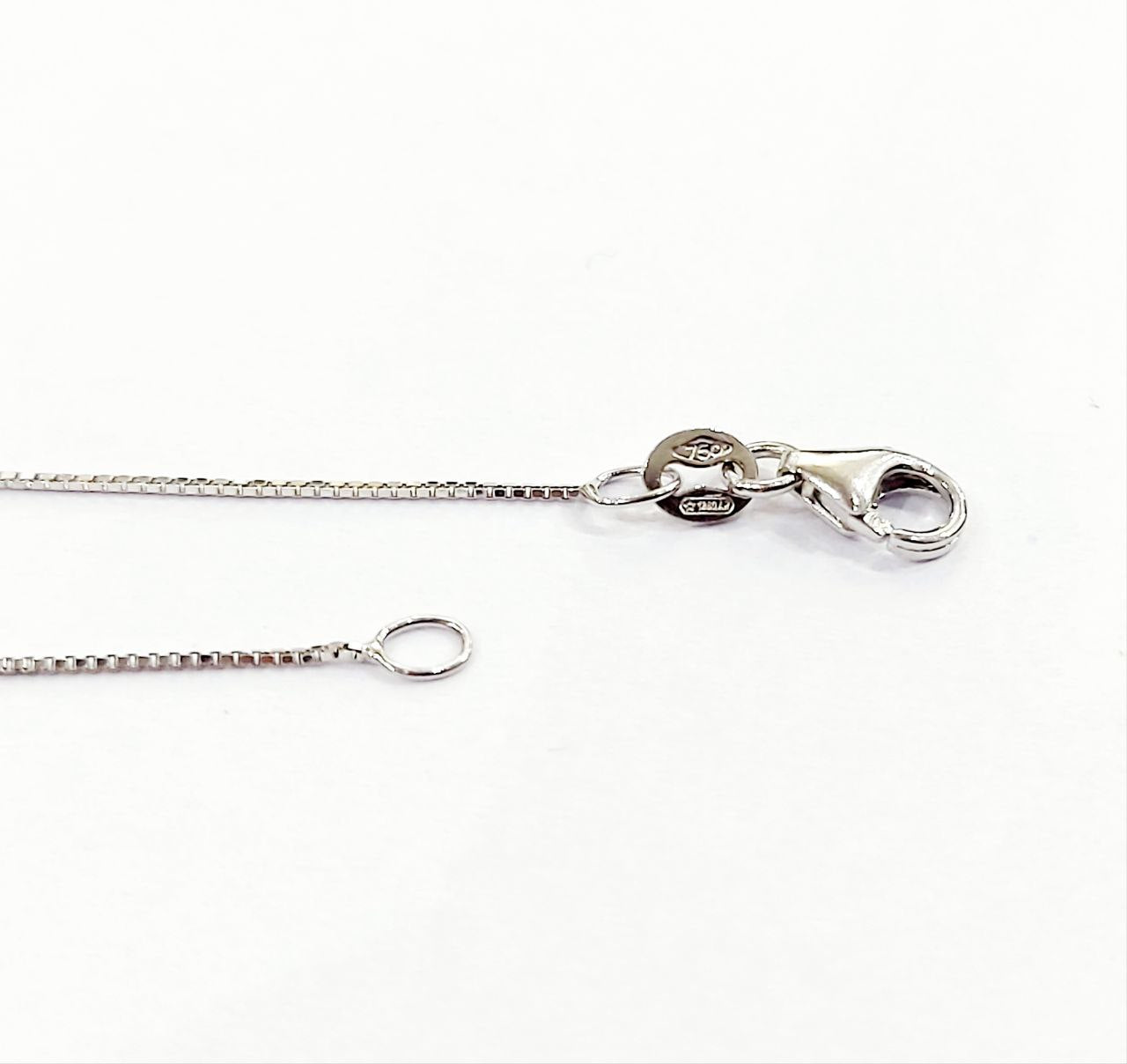 Collana con ciondolo pendente a Cuore di pave' di Diamanti ct 0,50 in Oro Bianco 18kt-750
