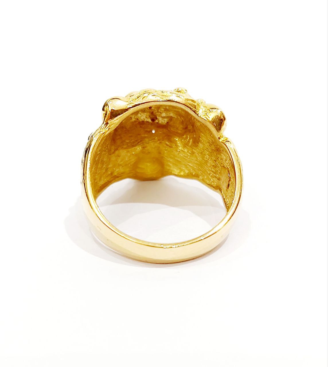 Anello testa di Leone in Oro 18kt - Oreficeria