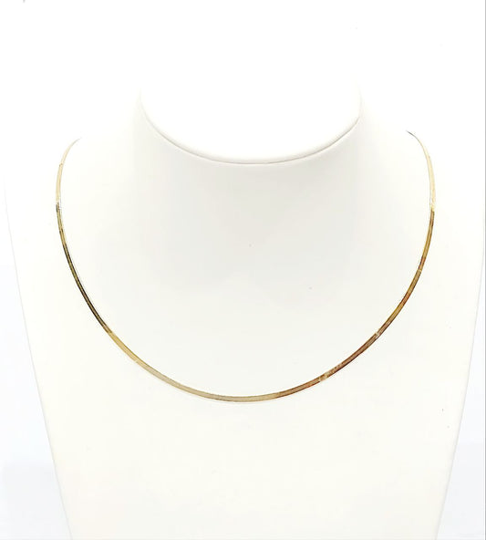 Collier maglia piattina in Oro 18kt - Oreficeria
