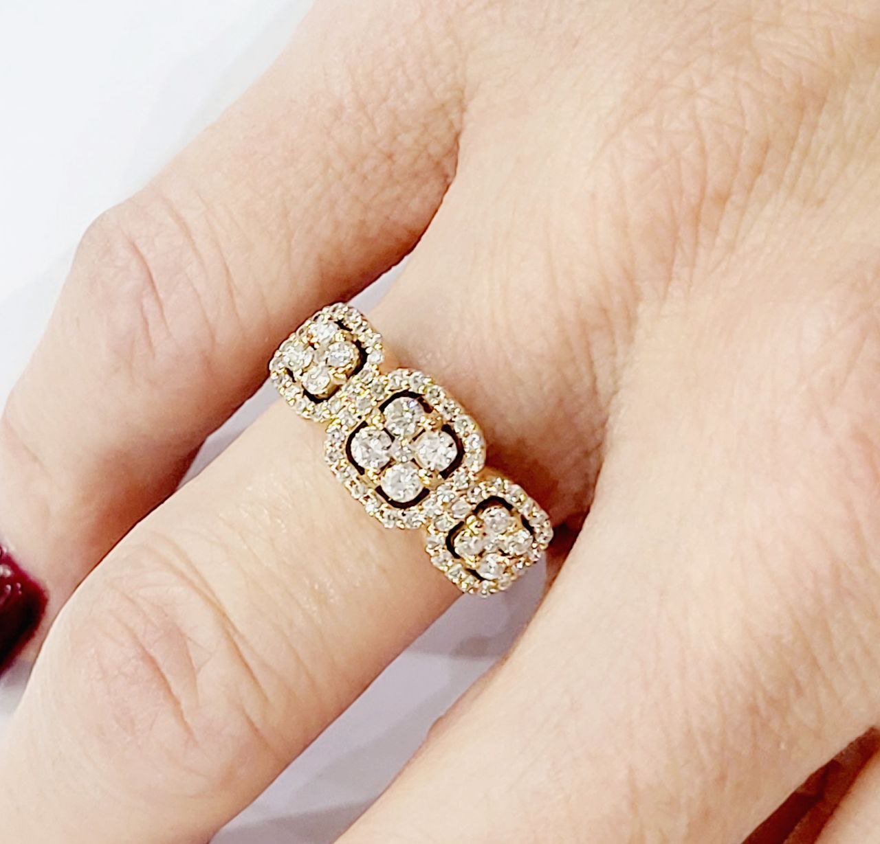 Anello Donna trilogy modello magic Oro Rosa 18kt-750 Diamanti ct 0,85