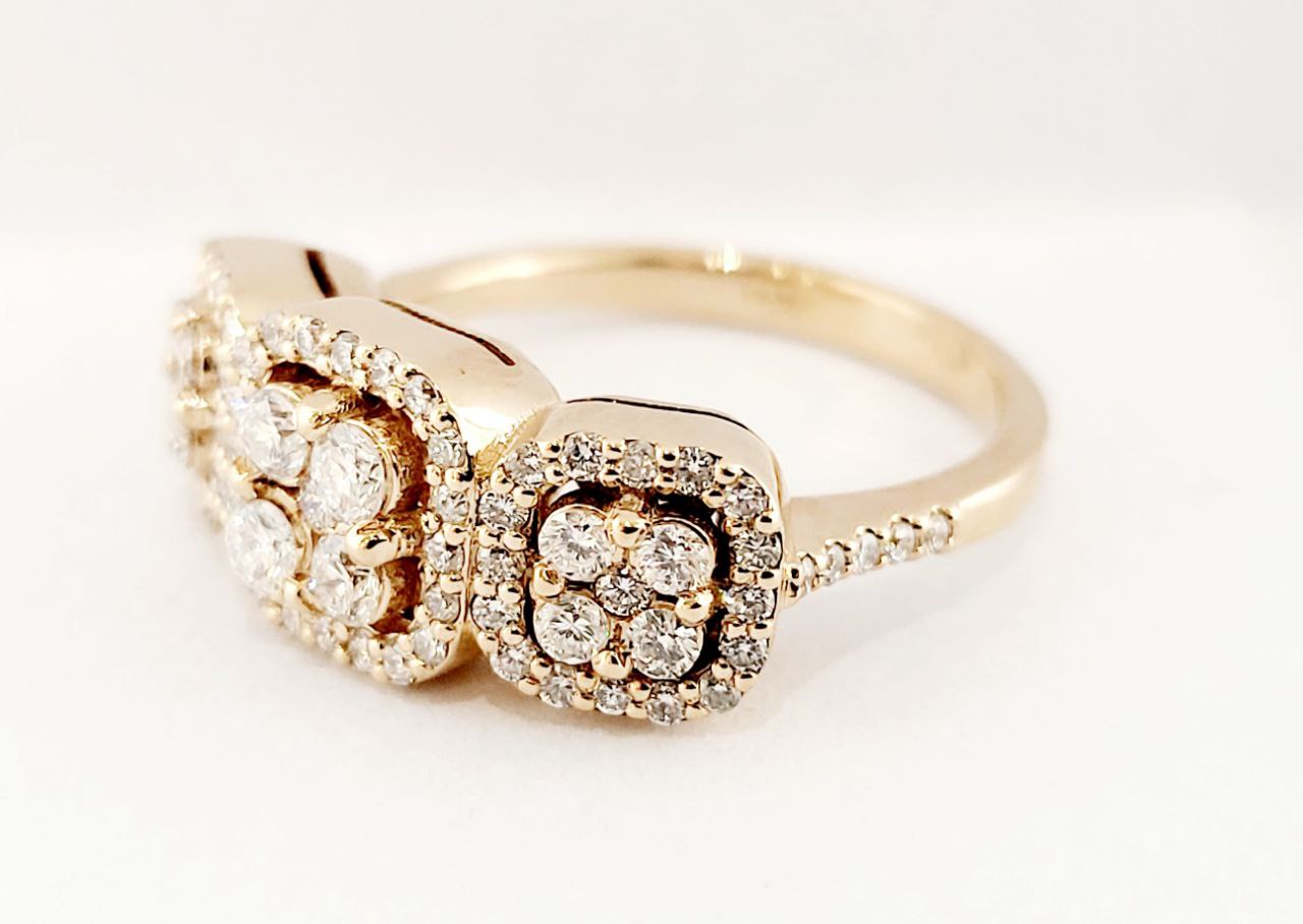 Anello Donna trilogy modello magic Oro Rosa 18kt-750 Diamanti ct 0,85
