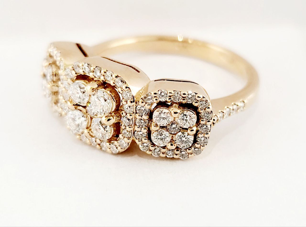 Anello Donna trilogy modello magic Oro Rosa 18kt-750 Diamanti ct 0,85