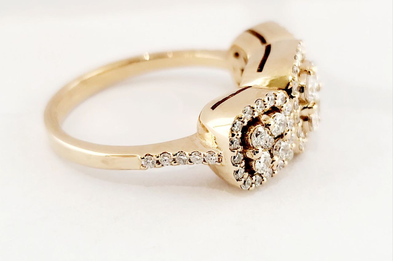 Anello Donna trilogy modello magic Oro Rosa 18kt-750 Diamanti ct 0,85