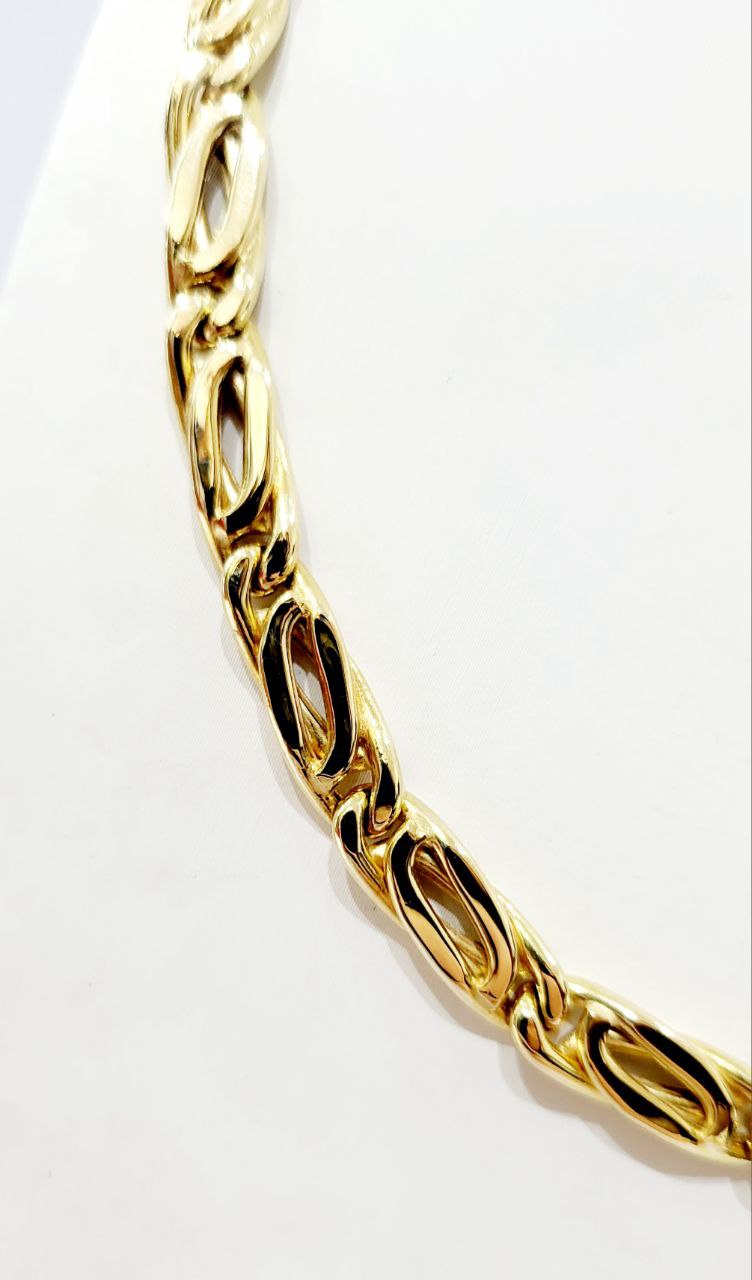 Collier maglia piena in Oro 18 Kt - 31.48gr - Oreficeria